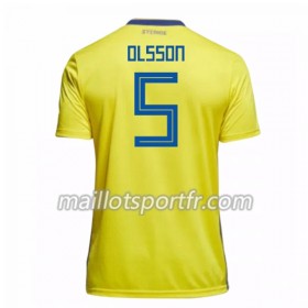 Maillot de Foot Suède Olsson 5 Domicile Coupe du monde 2018